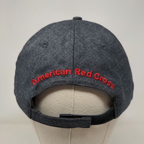 Members For Life American Red Cross Strapback Hat Gray One Size Embroidered - Picture 5 of 7